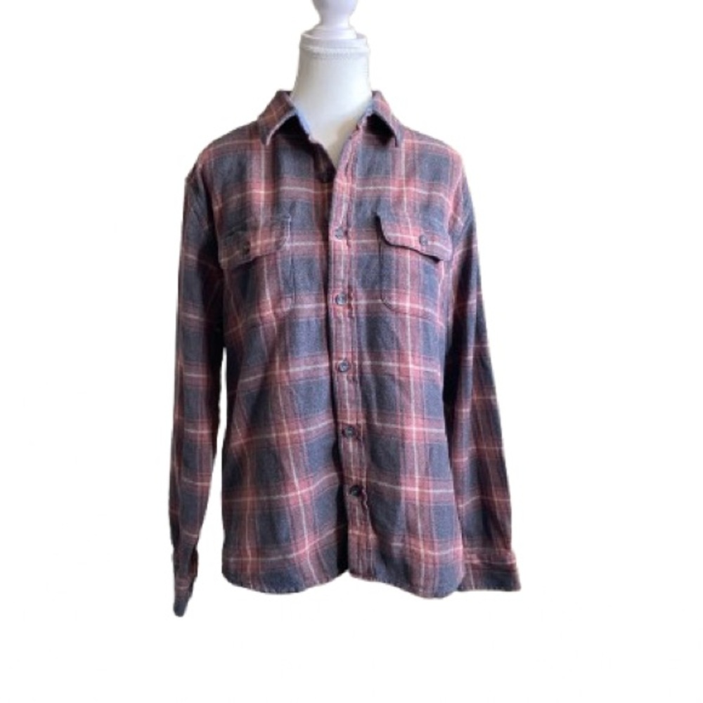 The Normal Brand Red and Gray Checkered Shirt